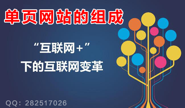 单页网站制作：单页网站组成